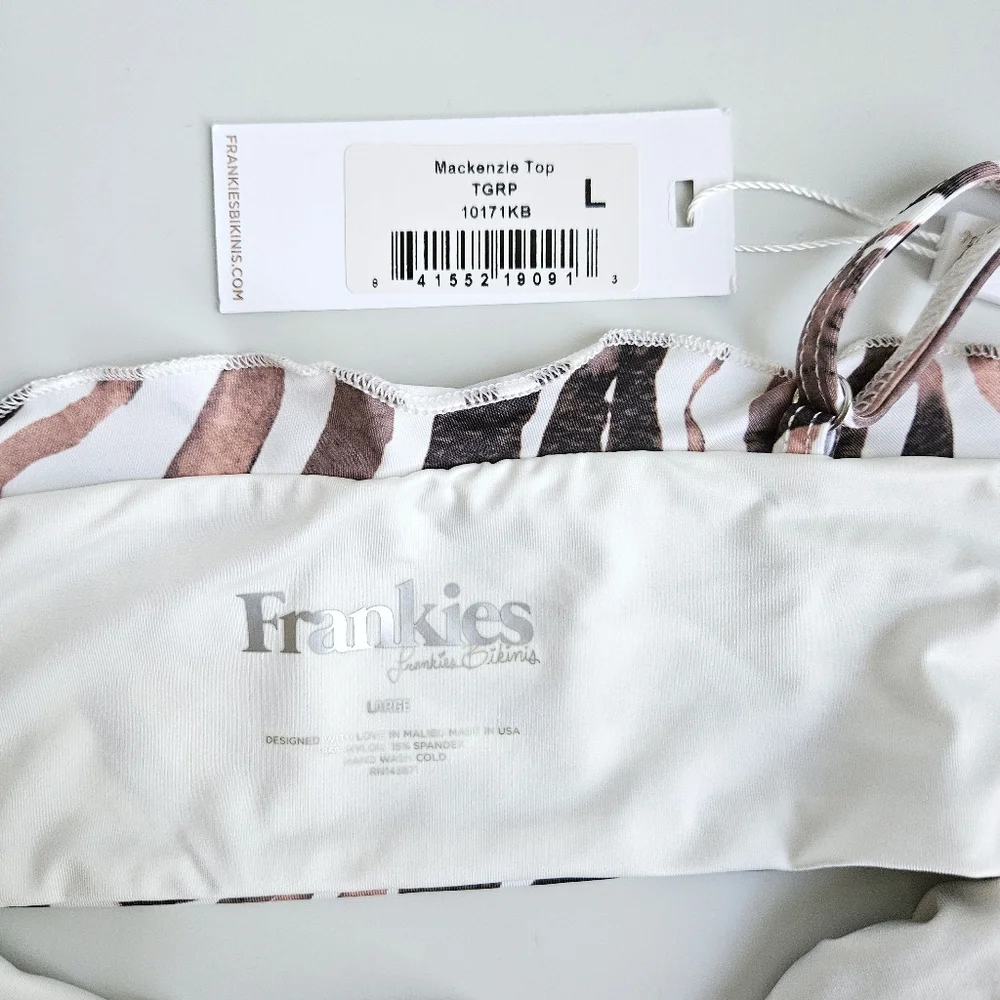NWT Frankies Bikinis Set - Mackenzie Tiger  Large